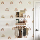 Axyaa Boho Rainbow Wall Decals for Kids Nursery Girls Children's Bedroom Decor