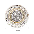 Axyaa Ceramic Sun Hanging Plate 10 Inches European Art Wall Decoration