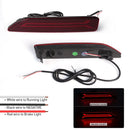 Axyaa LED Rear Bumper Reflector Lights for Honda CRV CR-V BRV 2007-2009 - Brake Warning & Turn Signal Lamps