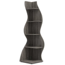 Axyaa Modern 5-Tier Corner Bookshelf Plant Stand & Small Storage Rack