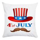 Axyaa American Flag Print Pillow Cover for Home Decor
