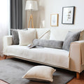 Axyaa Plush Sofa Cushion: Soft Crystal Velvet Cover for Furniture Protection