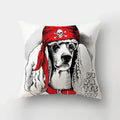 Axyaa Cartoon Dogs Landscape Cushion Cover - 45x45cm Sofa Home Decor