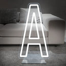 Axyaa Neon Baby Letter Light Sign with Dimmable Base - ABC English Alphabet