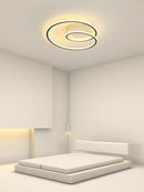 Axyaa Modern Minimalism Round LED Ceiling Light Aluminum Dimmable Fixture
