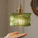 Axyaa Green Glass Pendant Light Modern Chandelier for Kitchen Island