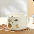 Axyaa Cartoon Cat Ceramic Stacked Cups - 300ML Creative Home Decoration