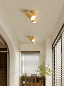 Axyaa Antique Walnut Downlight Ceiling Light - Surface Mounted Living Room & Bedroom Lighting