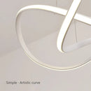 Modern Nordic LED Pendant Light by Axyaa for Home, Aluminum Line Design with Remote Dimming