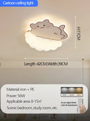 Axyaa Cartoon Cat LED Ceiling Light for Children's Bedroom