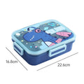 Axyaa 800ml Stainless Steel Cartoon Lunch Box Spoon Leak-Proof Bento for Kids & Office