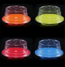 Axya Round Melamine Sushi Plate Set - Colorful Conveyor Belt Serving Dish
