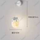 Axyaa Moon Cartoon Animal LED Pendant Light for Children's Bedroom