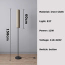 Axyaa Long Tube LED Floor Lamp for Modern Minimalist Living Room