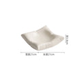 Axyaa Ceramic Square Dessert Pasta Dish Salad Plate Molecular Cuisine Tableware
