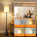 Axyaa LED Waterdrop Floor Lamp Foot Switch 3 Color Dimming Bedside Light
