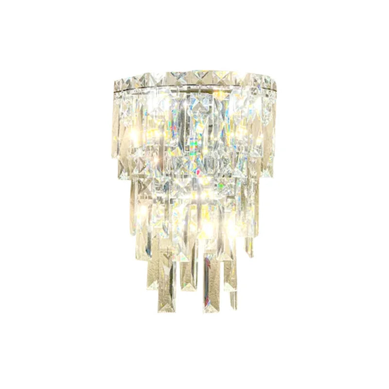 Axyaa Crystal Wall Lamp for Modern Villa Living Room Decor