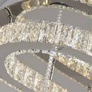 Axyaa Heart Crystal LED Ceiling Lamp for Modern Bedrooms & Living Rooms