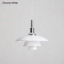 Axyaa Glass Pendant Lamp: Bauhaus Danish Classic Nordic Ceiling Chandelier for Kitchen Island, Bedroom, Dining