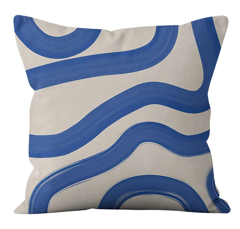 Nordic Abstract Geometric Lines Pillowcase for Home Decor - Axyaa