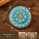 Axyaa Non-slip Plate Mat: Retro Heat Resistant Enamel Casserole & Pot Insulation