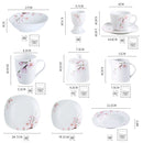 Axya Porcelain Dinner Set with Egg Cup, Cup, Plate, Bowl, Mug, and Pot