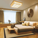 Axyaa Wood Ceiling Lights Japanese Style Tatami Lamp LED Wooden Lighting