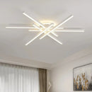 Axyaa Geometric Ceiling Light for Living Room Bedroom Dining Room, Black Chandelier