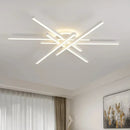 Axyaa Geometric Ceiling Light | Modern Black Chandelier for Living Room, Bedroom, Dining Room