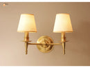 Axyaa Traditional Copper Wall Lamp E14 Led Light for Bedroom and Living Room