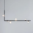 Axyaa Modern Linear Chandelier - Minimalist Pendant Light for Home Decor