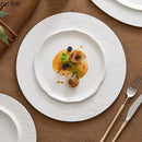 Axya Ceramic Dinner Plate Set for Restaurant Steak Pasta Desserts Snacks