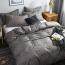 Axyaa Solid Color Duvet Cover Set - Super Soft Queen King Size Bedding Sets