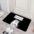 Axyaa Cat Print Door Mat Non-Slip Absorbent Kitchen Bathroom Rug