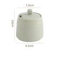 Axyaa Ceramic Condiment Jar Set with Lid, Spoon, Sugar Bowl, Salt Jars