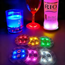 LED Light Coaster for Wine Bottles by Axyaa - Party Decor Illuminated Stickers