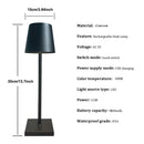 Axyaa LED Touch Sensor Table Lamp Rechargeable Night Light - 3 Colors