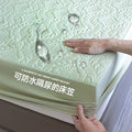 Axyaa Quilted Mattress Protector: Waterproof, Non-Slip, Breathable, Anti-Mite, Anti-Bacterial