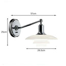 Axyaa Glass Wall Lamp: Danish Design, E27 Light for Bedroom, Living Room & Corridor