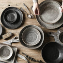 Axyaa Retro Gray Ceramic Dinnerware Set