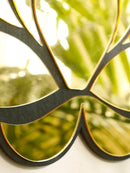 Axyaa Lotus Flower Wall Mirror: Modern Decor for Home & Office