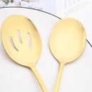 Axyaa 7Pcs Gold Stainless Steel Cutlery Set Kitchen Tableware