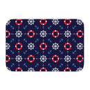 Axyaa Nautical Compass Anchor Rudder Printed Small Non-slip Doormat