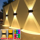 Axyaa Solar Wall Lamp: Up/Down Light for Porch Garden, Balcony, Street