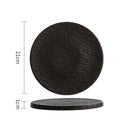 Axyaa Stone Ceramic Steak Serving Plate Set - Restaurant Tableware