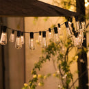 Axyaa Solar LED String Lights: Shatterproof S14 Bulbs for Outdoor Patio Waterproof Lighting