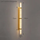 Axyaa Crystal Wall Lamp: Modern Luxury LED Wall Light for Hotels & Homes