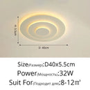 Axyaa Nordic Corrugated Chandelier Flush Mount Ceiling Light