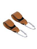 Axyaa Silvery D Shape Pu Leather Hook - Adjustable, Strong Bearing