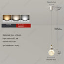 Axyaa Astronaut LED Chandelier: Modern Cream Moonlight Ambiance for Living Room & Bedroom